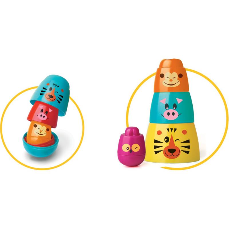 BRINQUEDO PARA BEBÊ MATRIOSKA BICHITOS - ELKA UNIDADE