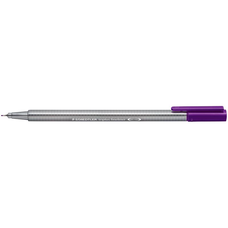 CANETA COM PONTA POROSA FINELINER TRIPLUS 0,3 MM VIOLETA - STAEDTLER CX.C/10