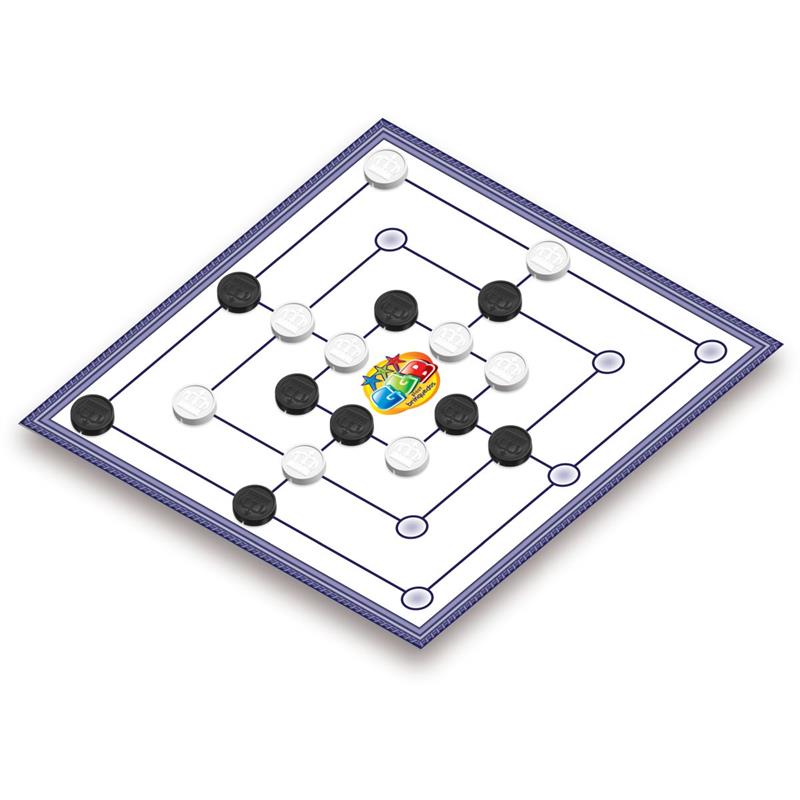 JOGO DE TABULEIRO 2 EM 1 DAMA E TRILHA - GGB PLAST UNIDADE