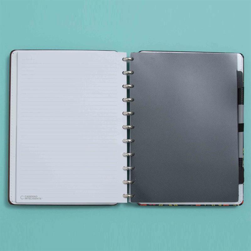 CADERNO INTELIGENTE (DIVISÓRIA) GRANDE BASICA C/4 UNID. - CADERNO INTELIGENTE PACOTE