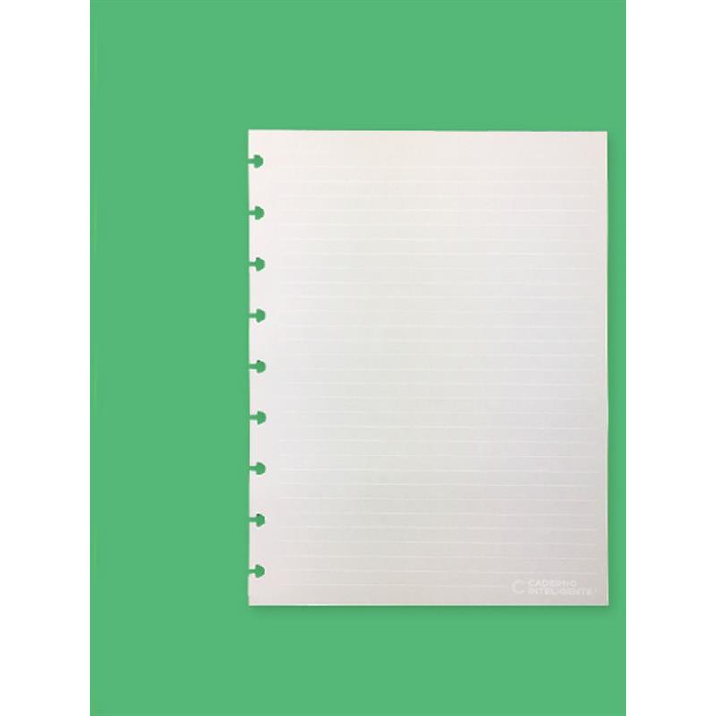 CADERNO INTELIGENTE (REFIL) MEDIO PAUTA BRANCA 90G. 50FLS. - CADERNO INTELIGENTE PACOTE