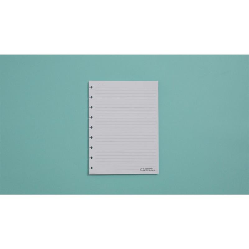 CADERNO INTELIGENTE (REFIL) MEDIO PAUTADO 90G. 50FLS. - CADERNO INTELIGENTE PACOTE