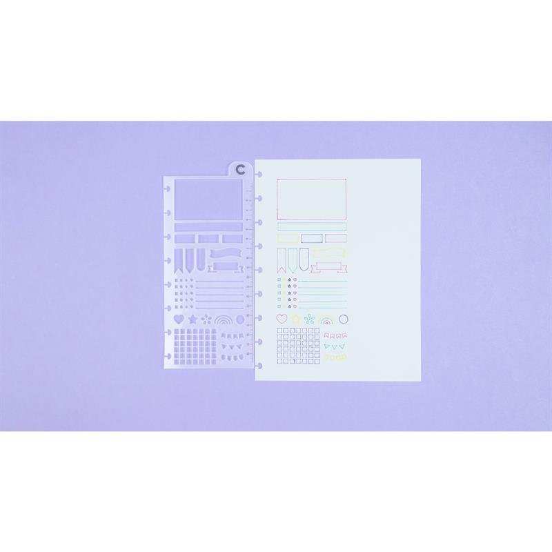 CADERNO INTELIGENTE A5 RÉGUA STENCIL - CADERNO INTELIGENTE UNIDADE