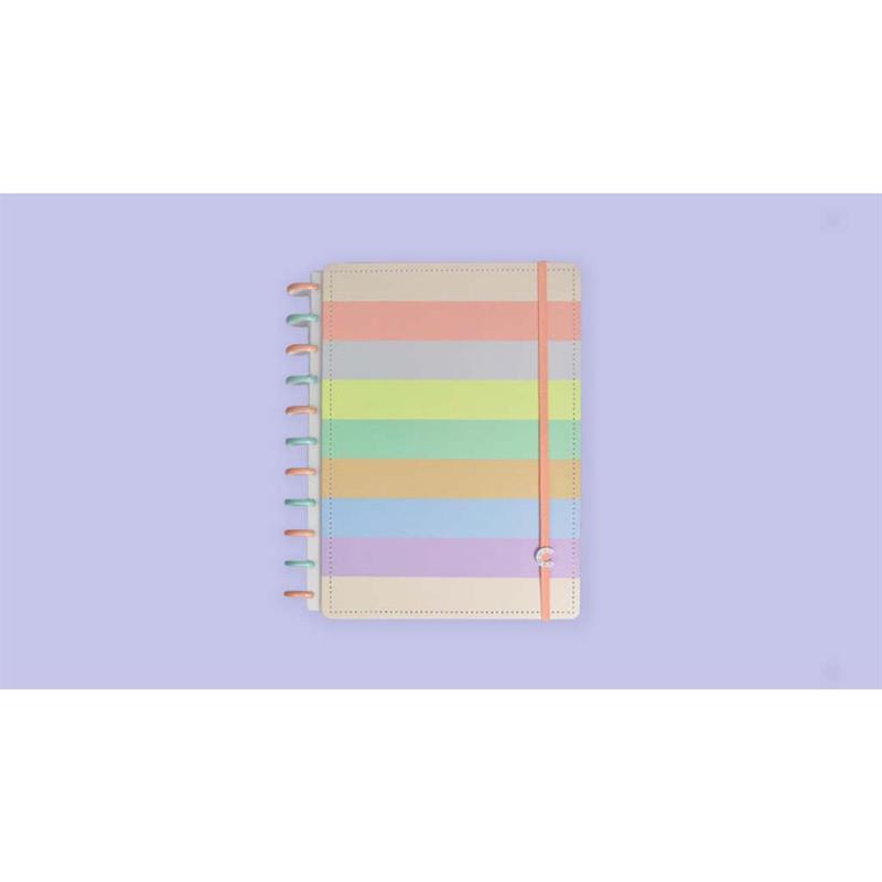 CADERNO INTELIGENTE G+ ARCO ÍRIS PASTEL 140 FOLHAS - CADERNO INTELIGENTE UNIDADE