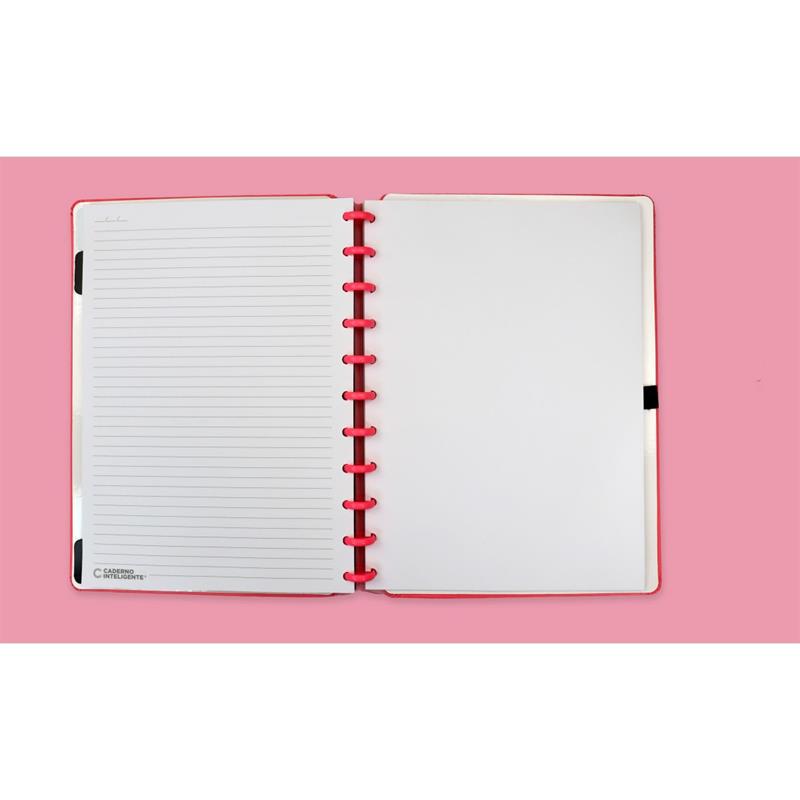 CADERNO INTELIGENTE GRANDE ALL PINK 80 FLS. - CADERNO INTELIGENTE UNIDADE