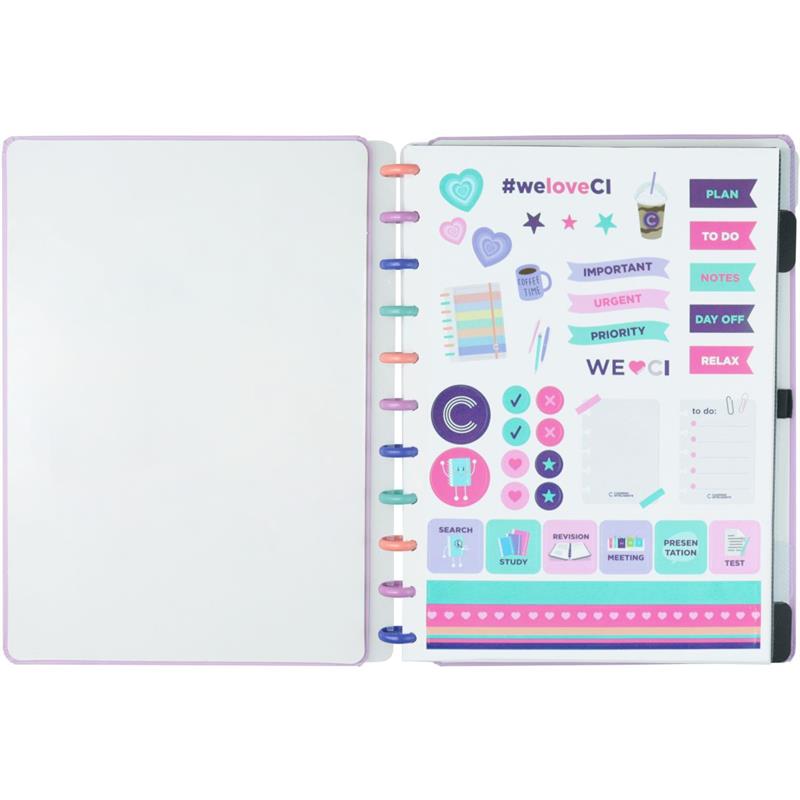 CADERNO INTELIGENTE GRANDE BUBBLE 80 FOLHAS - CADERNO INTELIGENTE UNIDADE