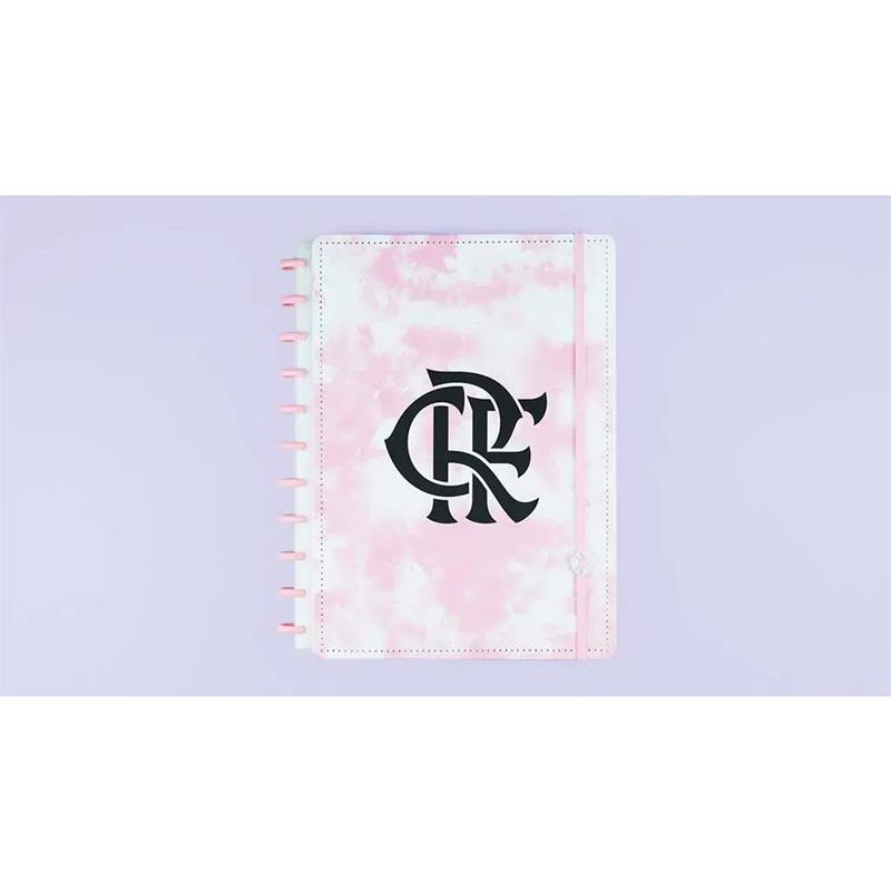 CADERNO INTELIGENTE GRANDE FLAMENGO ROSA 80 FOLHAS - CADERNO INTELIGENTE UNIDADE