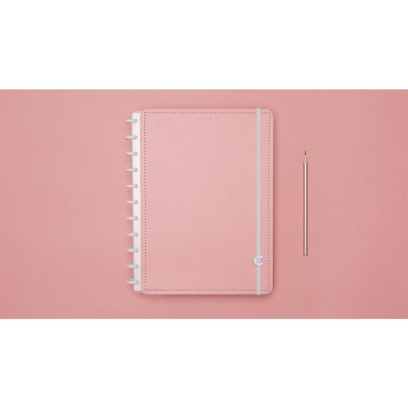 CADERNO INTELIGENTE GRANDE ROSE PASTEL 80FLS. - CADERNO INTELIGENTE UNIDADE