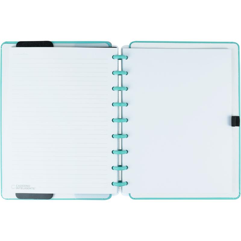 CADERNO INTELIGENTE MÉDIO ALL AQUAMARINE 80 FOLHAS - CADERNO INTELIGENTE UNIDADE