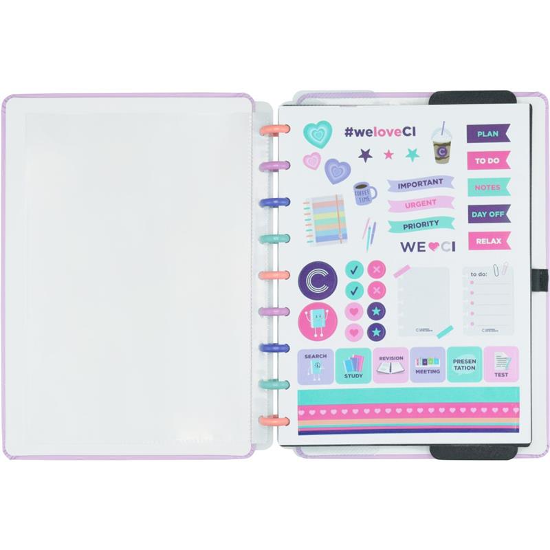 CADERNO INTELIGENTE MÉDIO BUBBLE 80 FOLHAS - CADERNO INTELIGENTE UNIDADE