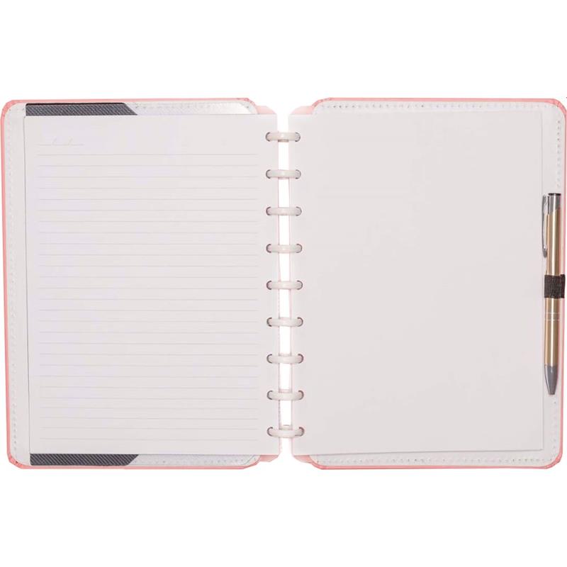 CADERNO INTELIGENTE MEDIO ROSE PASTEL 80FLS. - CADERNO INTELIGENTE UNIDADE