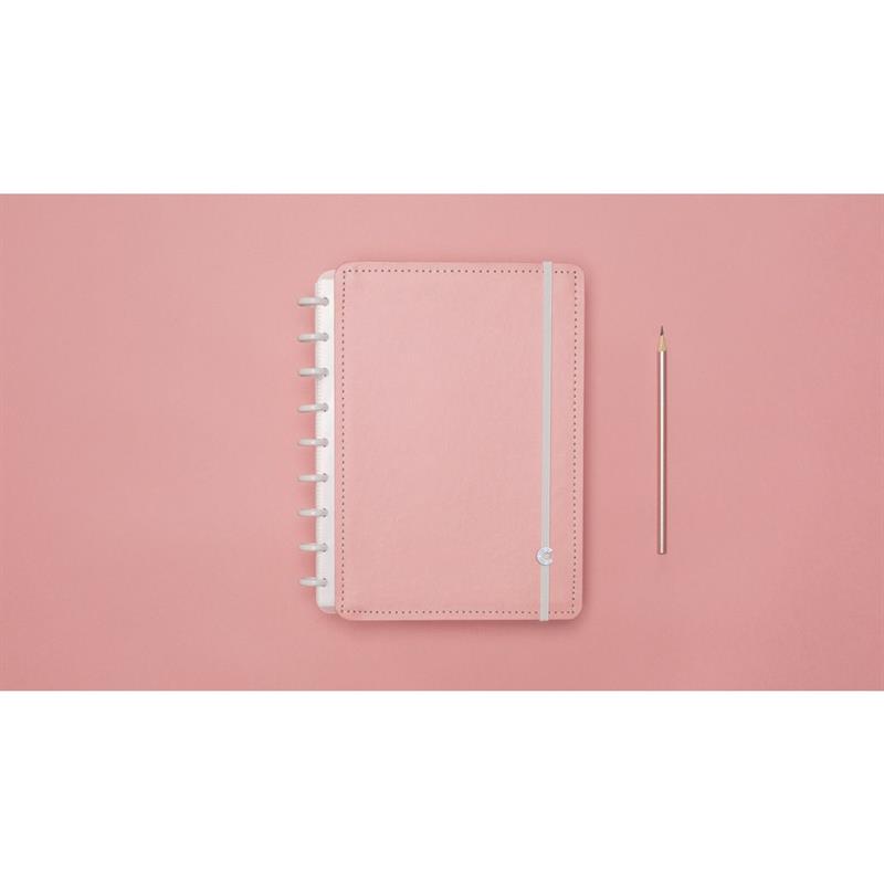 CADERNO INTELIGENTE MEDIO ROSE PASTEL 80FLS. - CADERNO INTELIGENTE UNIDADE