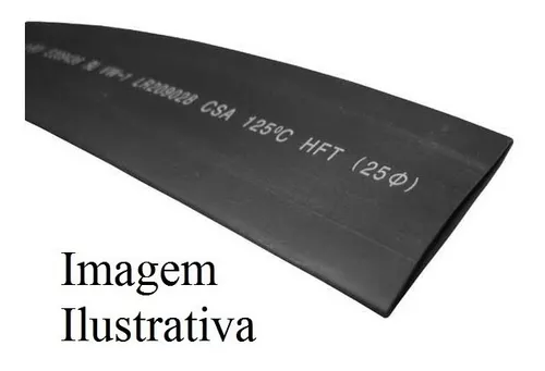 ESPAGUETE TERMO RETRÁTIL 3,0MM - 1 METRO