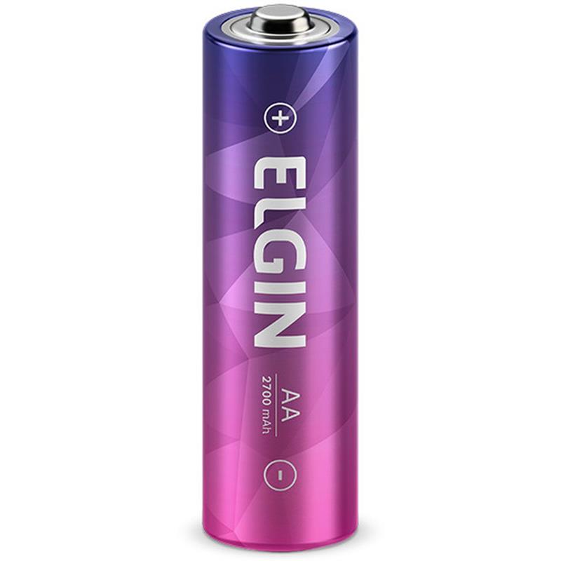 PILHA RECARREGAVEL PALITO AAA 1000MAH 1.2V C/04 - ELGIN BL.C/04