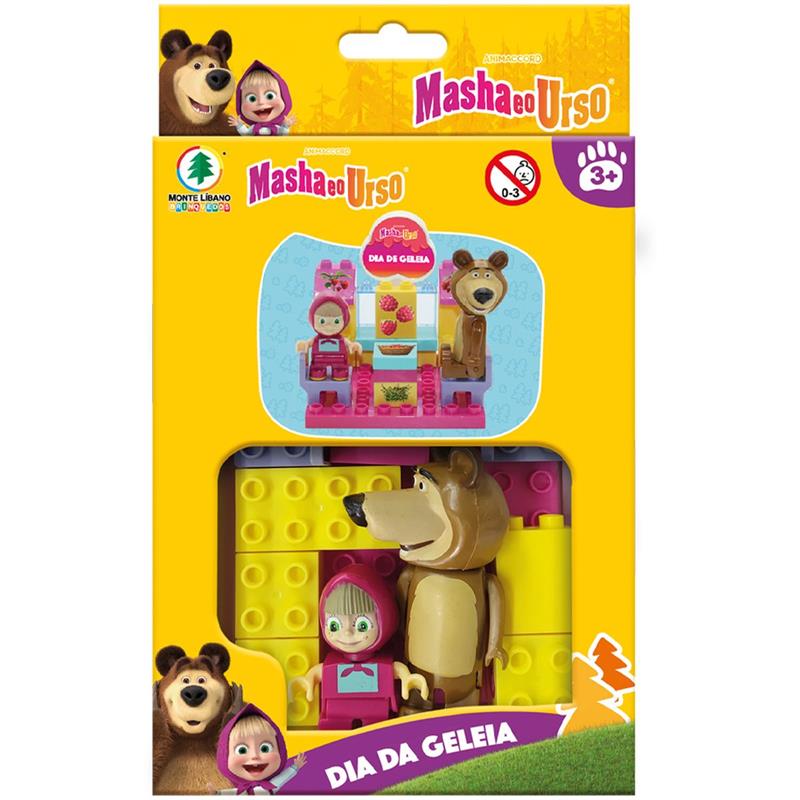 BRINQUEDO PARA MONTAR MASHA E O URSO DIA DA GELEIA - MONTE LIBANO UNIDADE