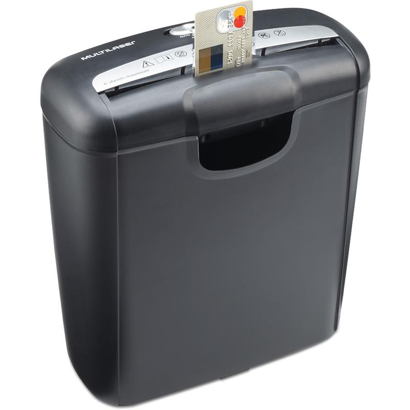 FRAGMENTADORA DE PAPÉIS PARA 6 FOLHAS OU 1 CARTÃO 127 V - MULTI UNIDADE