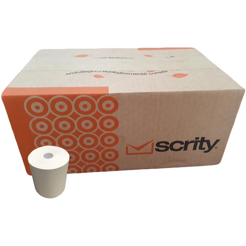 BOBINA CALCULADORA 57 MM X 30M 1 VIA SEM TUBETE - SCRITY CX.C/30