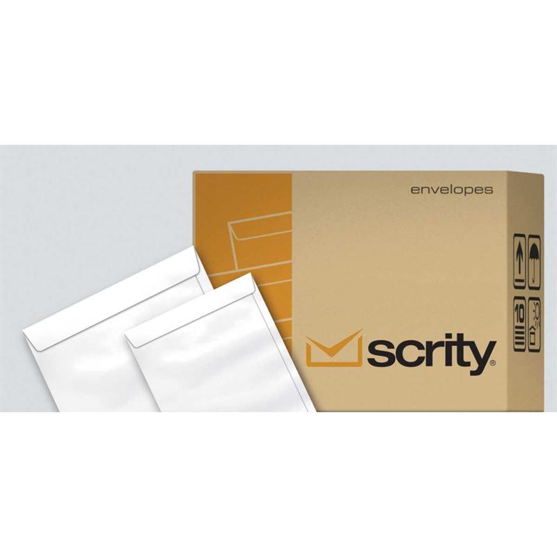 ENVELOPE SACO (BRANCO) 125X176 90GRS. OF 18 - SCRITY CX.C/250