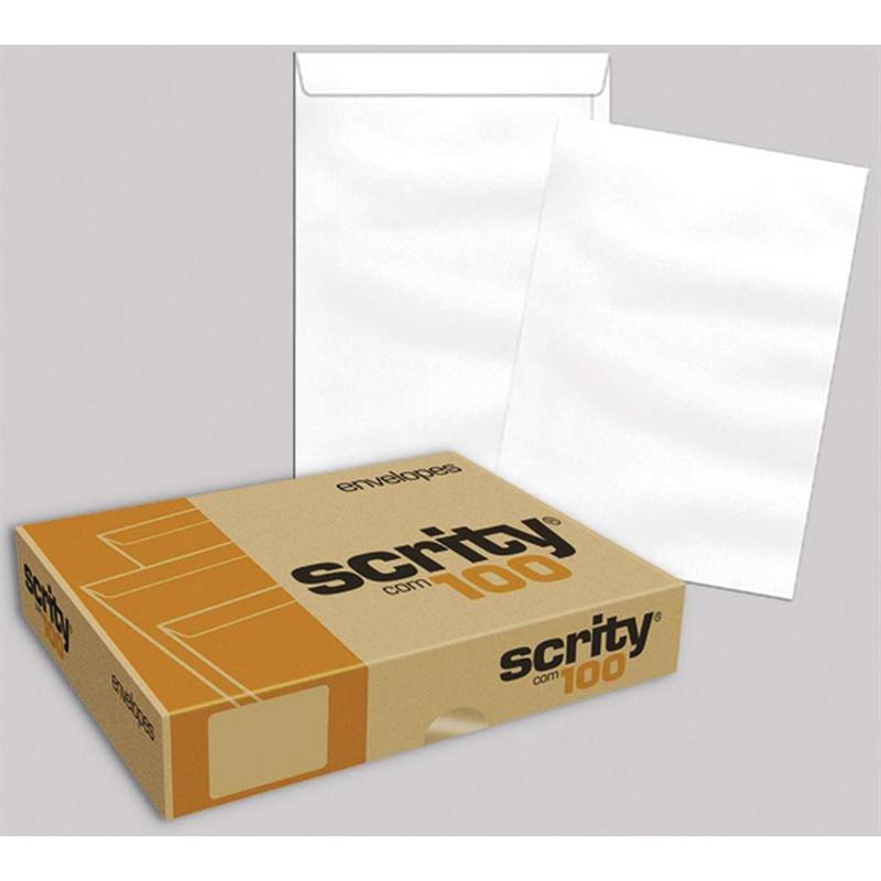 ENVELOPE SACO (BRANCO) 240X340 90GRS. OF 34 - SCRITY CX.C/100