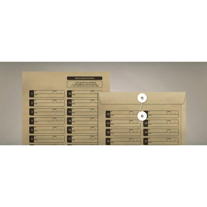 ENVELOPE SACO (NATURAL) VAI-VEM C/ILHOS 250X353 KN35V - SCRITY CX.C/100