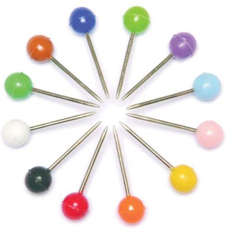 ALFINETE MAPA COLORIDO CX.C/50PCS. - BACCHI PCT.C/10