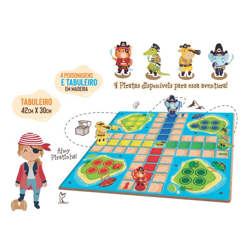 BRINQUEDO PEDAGÓGICO MADEIRA LUDO KIDS 37 PEÇAS - AQUARELA BRINQUEDOS UNIDADE
