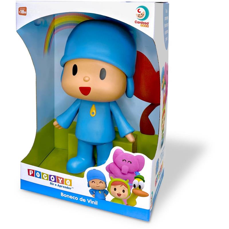 BONECO E PERSONAGEM POCOYO 28CM. VINIL - CARDOSO TOYS UNIDADE