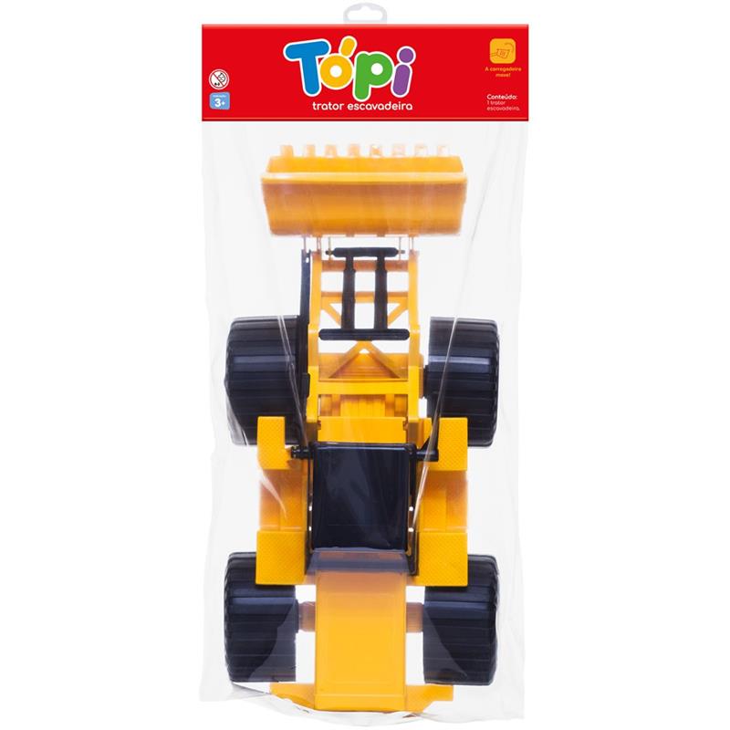 TRATOR ESCAVADEIRA TOPI SOLAPA - CARDOSO TOYS UNIDADE