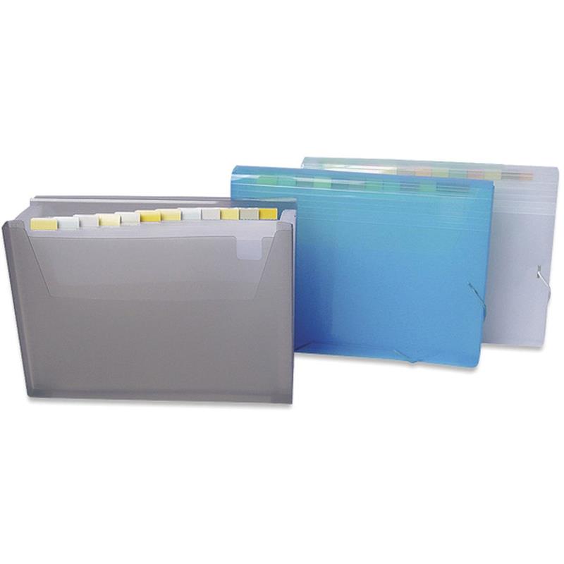 PASTA SANFONADA (PLASTICA) A4 12 DIVISOES CRISTAL - POLIBRAS UNIDADE