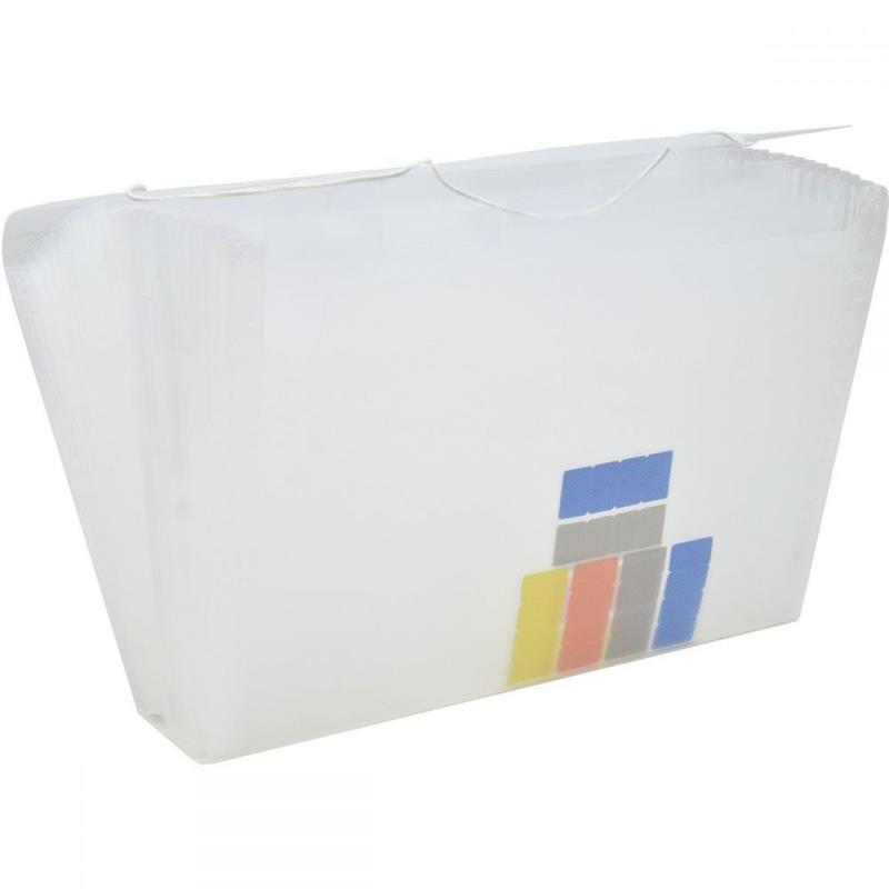 PASTA SANFONADA (PLASTICA) DUPLICATA 31 DIVISOES CRISTAL - POLIBRAS UNIDADE