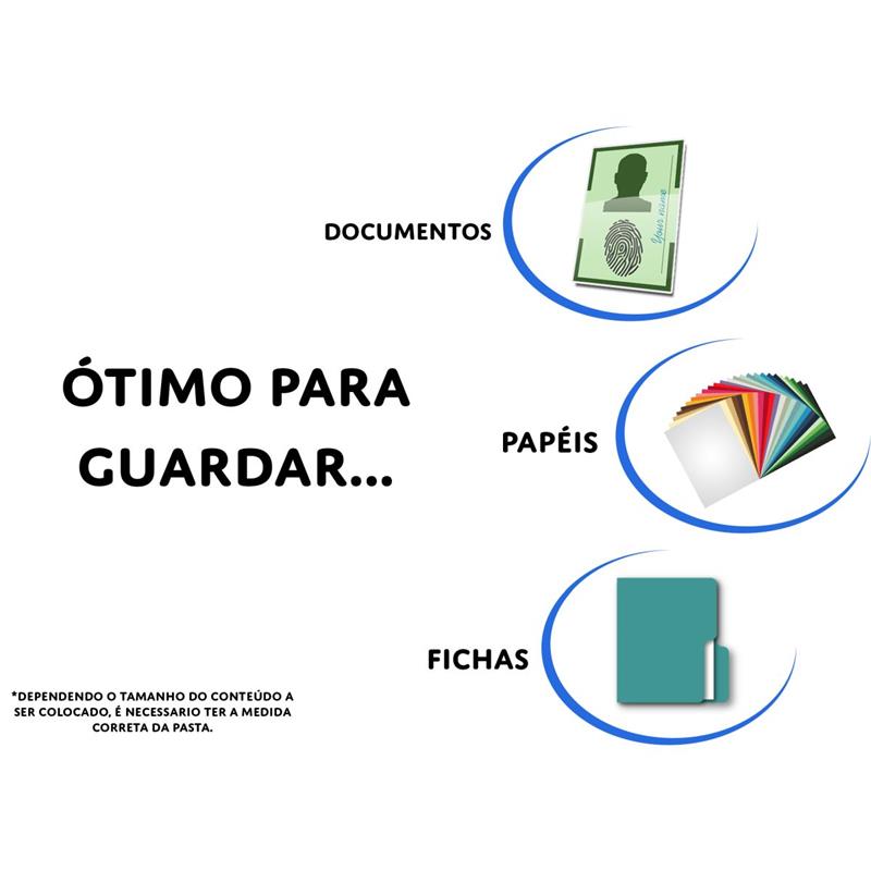 PASTA SANFONADA (PLASTICA) PORTA CHEQUE 12 DIV. CRISTAL - POLIBRAS UNIDADE
