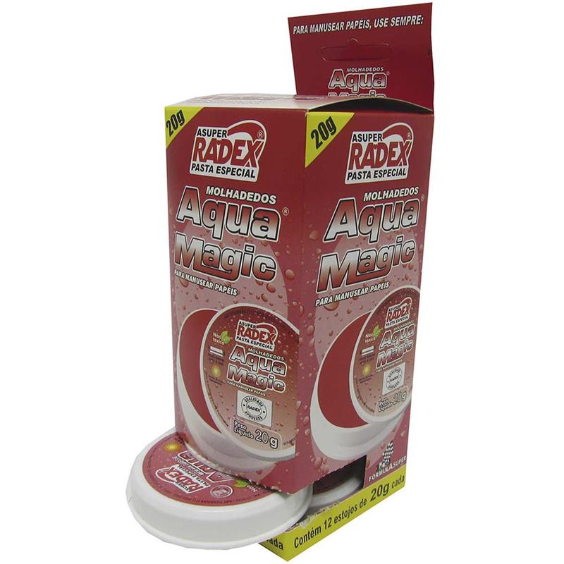 UMEDECEDOR DE DEDO ASUPER AQUA MAGIC 20G. - RADEX CX.C/12