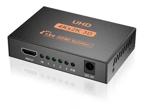 DIVISOR HDMI SPLITTER DUPLICADOR 4X1 1080P + NOTA FISCAL