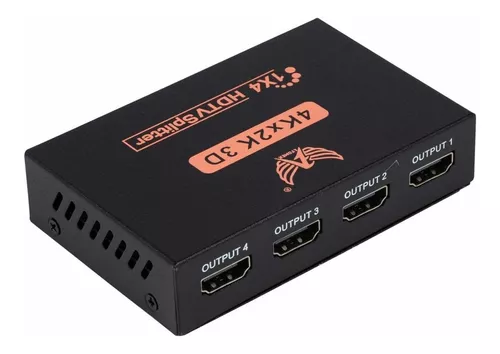 DIVISOR HDMI SPLITTER DUPLICADOR 4X1 1080P + NOTA FISCAL