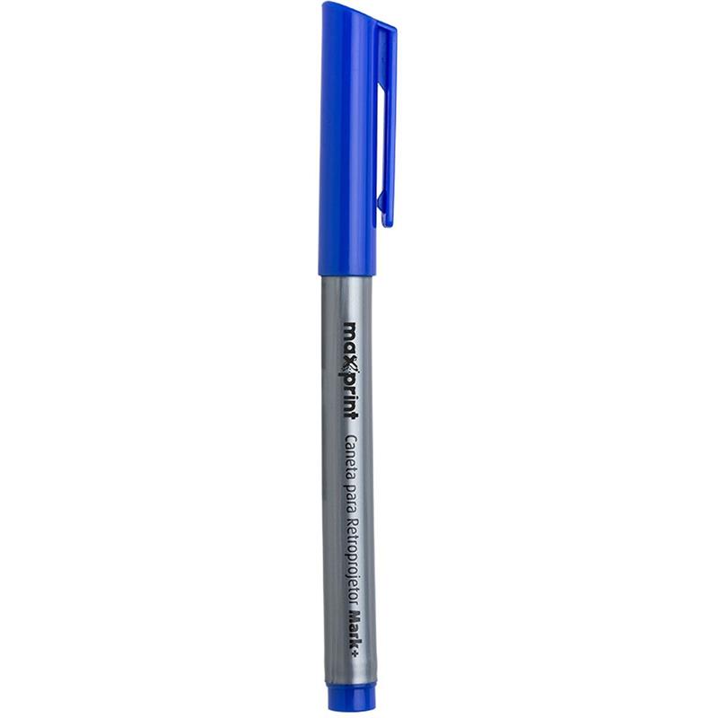 CANETA RETROPROJETOR 2,0 MM AZUL MARK - MAXPRINT CX.C/12