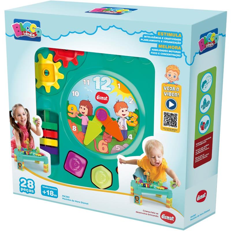 BRINQUEDO EDUCATIVO MESINHA DA HORA - DISMAT UNIDADE