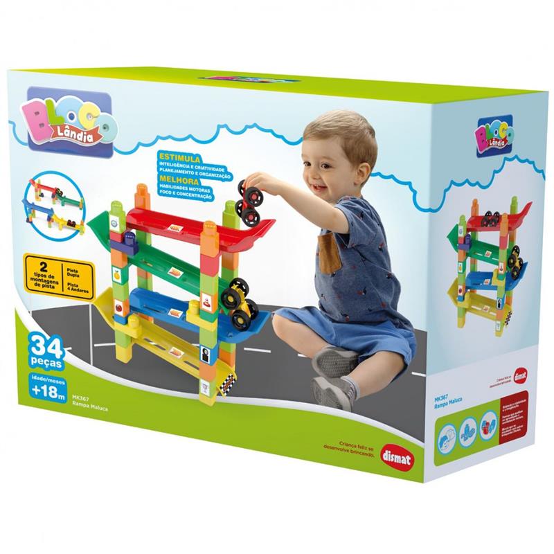 BRINQUEDO PARA MONTAR RAMPA MALUCA - DISMAT UNIDADE