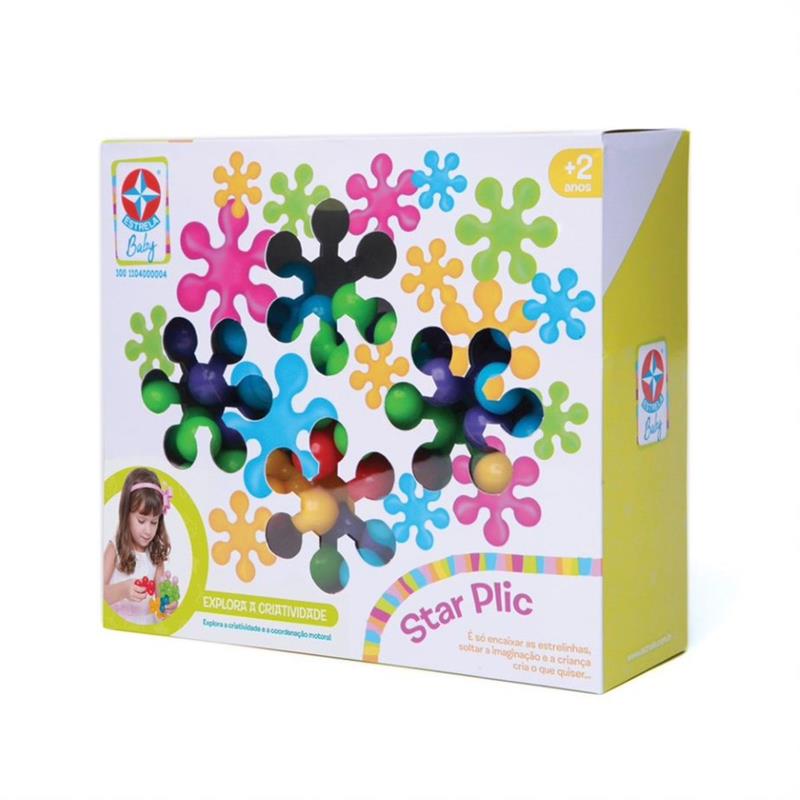 BRINQUEDO PARA MONTAR STAR PLIC 30 PECAS - ESTRELA UNIDADE