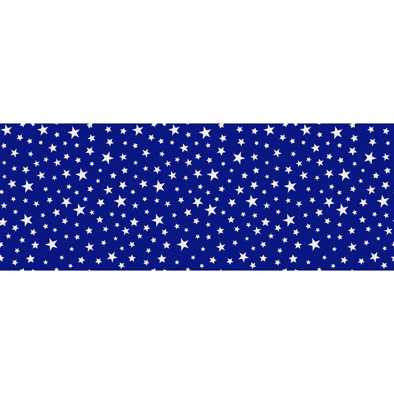 DECORAÇÃO COPA DO MUNDO TNT 1,40 M 40 G ESTRELAS AZUL - DEKORAMA RL-25MTS