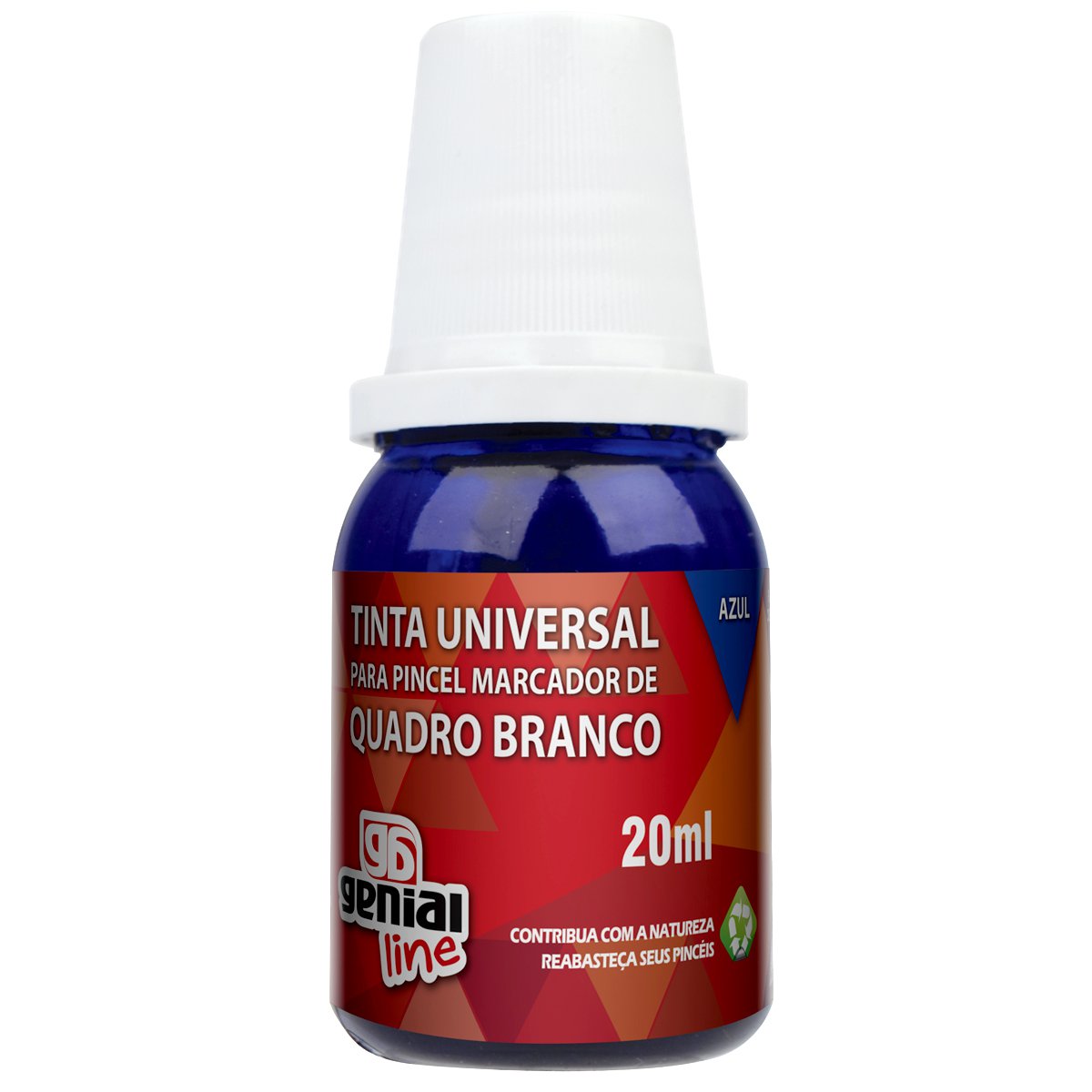 TINTA PARA PINCEL DE QUADRO BRANCO GRAMPLINE 20ML AZUL COM 6