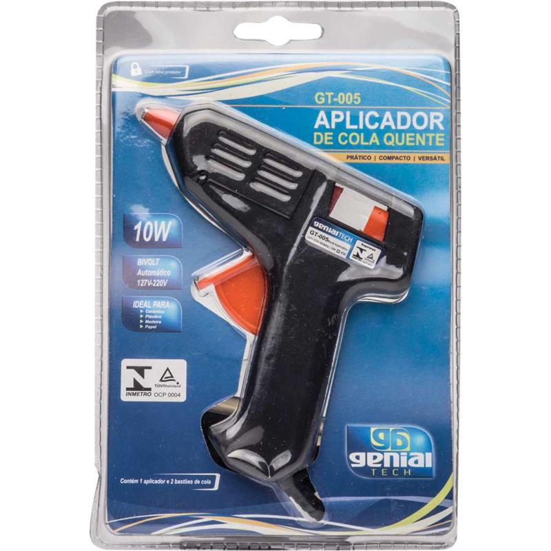 PISTOLA DE COLA QUENTE 10W GENIAL TECH GT-005 BIVOLT - GRAMP LINE UNIDADE