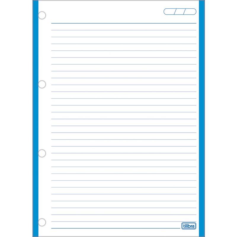 BLOCO PARA FICHÁRIO UNIVERSITÁRIO CAD TILIFLEX TARJA 200X275MM - TILIBRA PCT.C/10