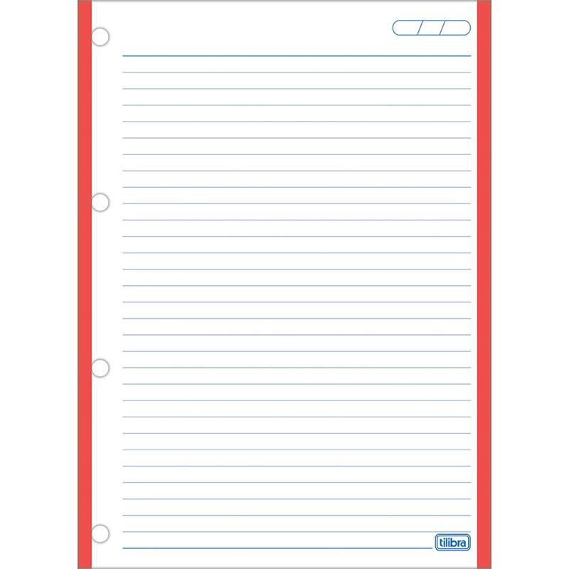 BLOCO PARA FICHÁRIO UNIVERSITÁRIO CAD TILIFLEX TARJA 200X275MM - TILIBRA PCT.C/10
