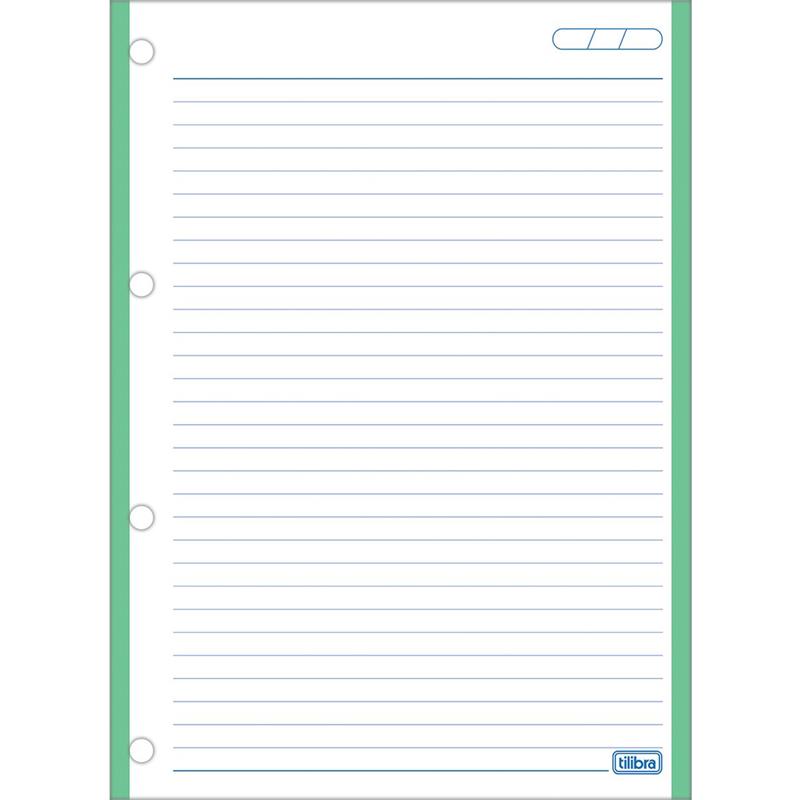 BLOCO PARA FICHÁRIO UNIVERSITÁRIO CAD TILIFLEX TARJA 200X275MM - TILIBRA PCT.C/10