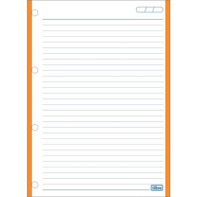 BLOCO PARA FICHÁRIO UNIVERSITÁRIO CAD TILIFLEX TARJA 200X275MM - TILIBRA PCT.C/10