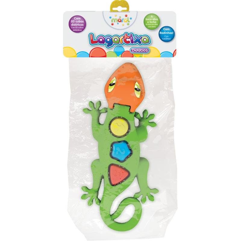 BRINQUEDO EDUCATIVO LAGARTIXA DIDÁTICA COM BLOCOS - MARAL UNIDADE