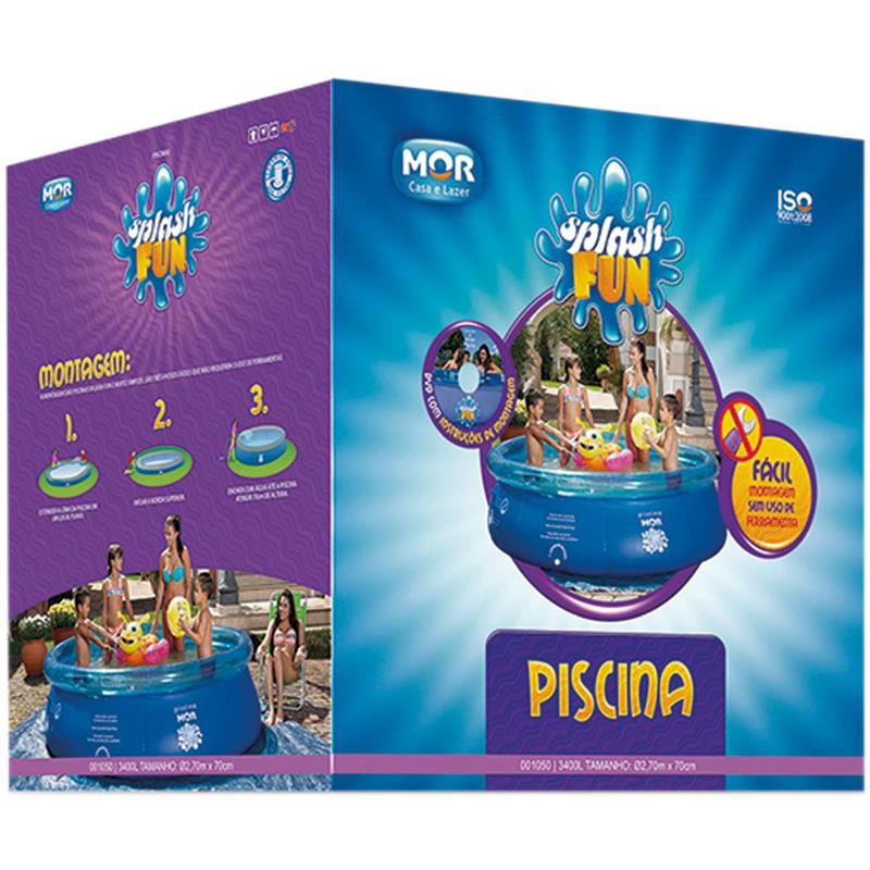 PISCINA 3400L REDONDA SPLASH FUN - MOR UNIDADE