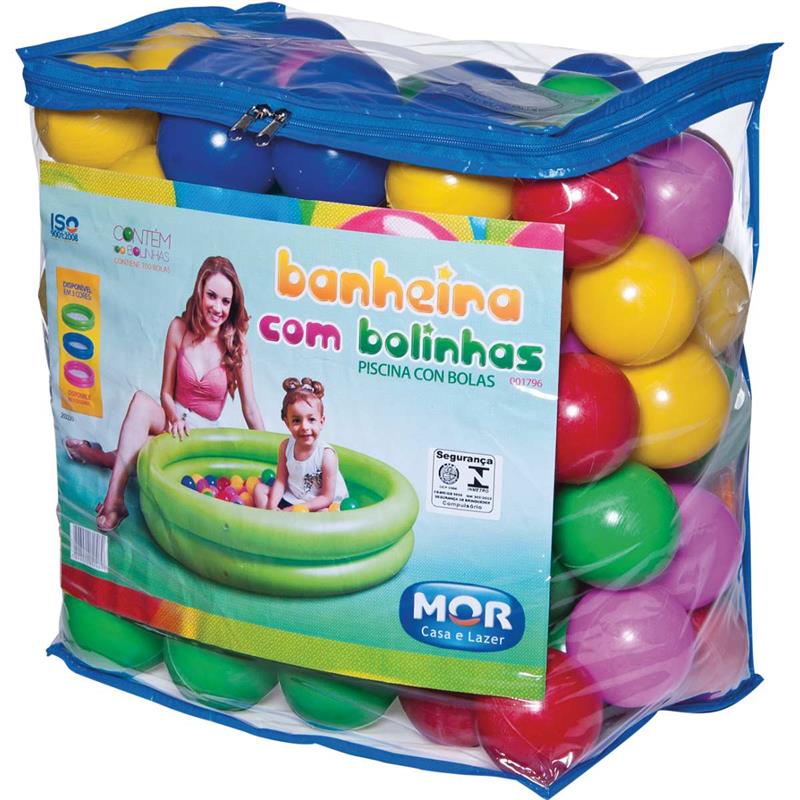 PISCINA DE BOLINHAS 130L LISA 100 BOLINHAS - MOR UNIDADE