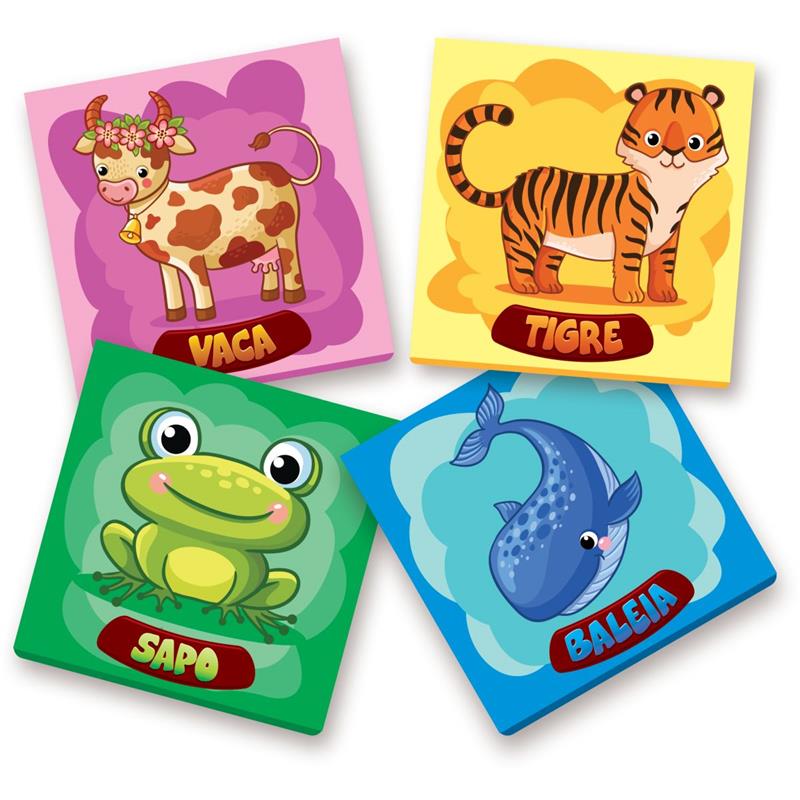 JOGO DA MEMÓRIA ANIMAIS 48 PEÇAS - GGB PLAST UNIDADE