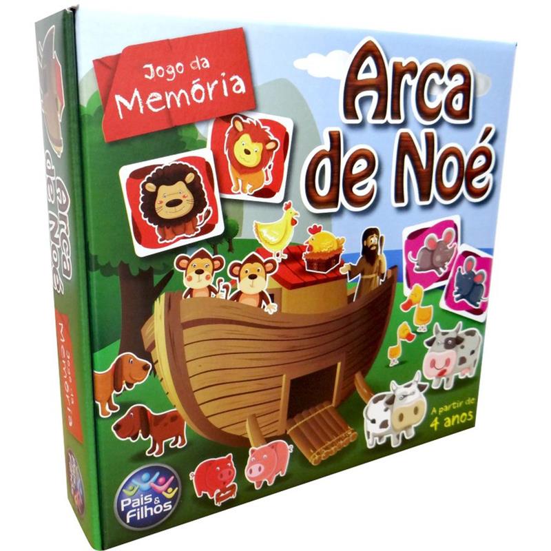 JOGO DA MEMÓRIA ARCA DE NOÉ 40 PEÇAS - PAIS E FILHOS UNIDADE
